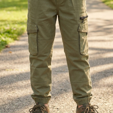 FDX12: Boys Light Khaki Cargo Pant (6-13 Years)