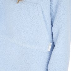 18C1024: Older Kids Borg Oversized Hoodie- Ice Blue (One Size - 7-13 Years)