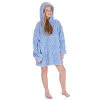 18C1041: Older Kids Clipped Arran Oversized Plush Hoodie (One Size - 7-13 Years)
