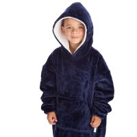 18C1054: Kids Plush Oversized Hoodie- Embossed Gaming (One Size - 3-6 Years)