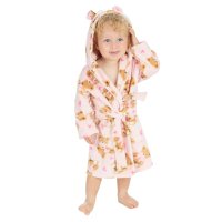 18C1082: Baby Teddy Print Hooded Dressing Gown (6-24 Months)