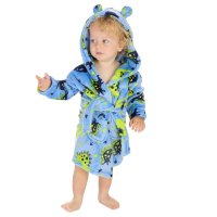 18C1083: Baby Dinosaur Print Hooded Dressing Gown (6-24 Months)