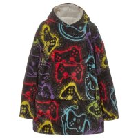 18C843: Older Boys Gaming Over Sized Plush Hoodie (One Size - 7-13 Years)