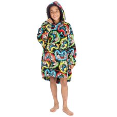 18C995: Kids Plush Oversized Hoodie- Gamer (One Size - 7-13 Years)