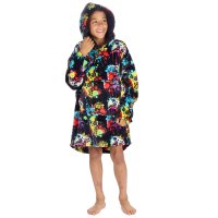 18C996: OlderKids Plush Oversized Hoodie- Gamer (One Size - 7-13 Years)
