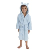 18C20524: Infant Blue Hooded Dressing Gown (2-4 Years)