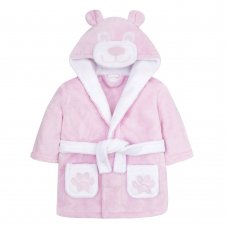 18C451: Baby Pink Novelty Teddy Dressing Gown (6-24 Months)