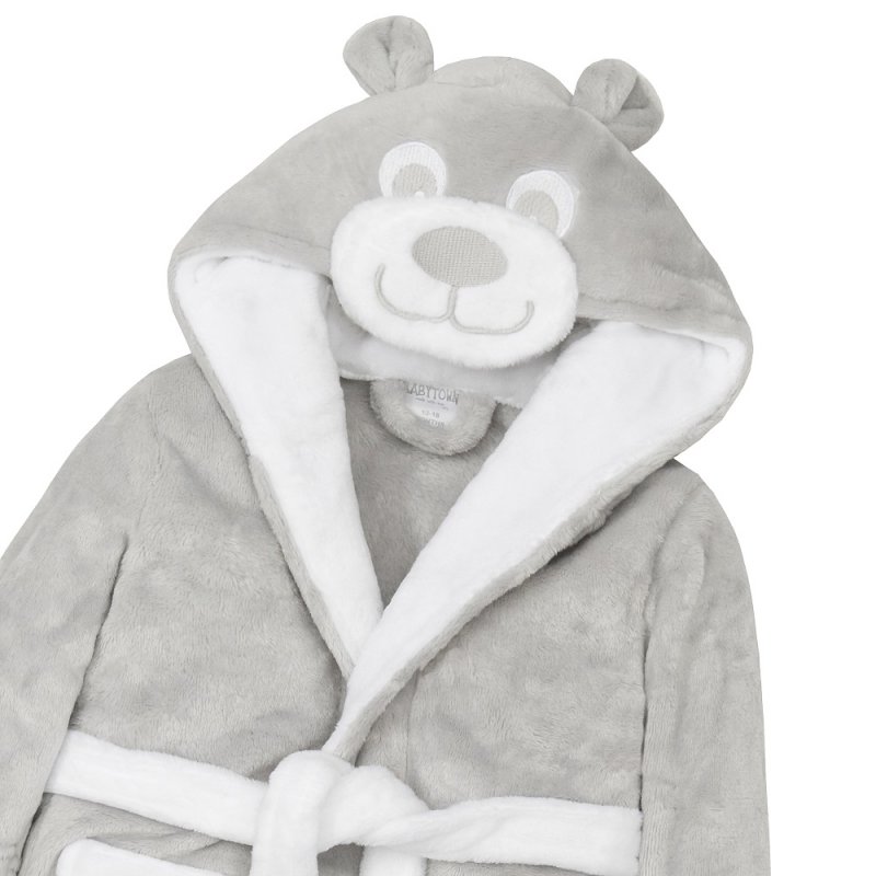 BABYTOWN Baby Boys Soft Teddy Bear Plush Dressing Robe