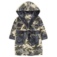 18C639: Infant Boys Camo Dressing Gown (2-6 Years)