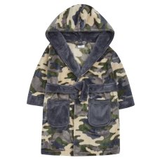 18C639: Infant Boys Camo Dressing Gown (2-6 Years)