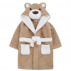 18C700: Infant Kids Novelty Teddy  Dressing Gown (2-6 Years)