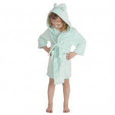 18C71524: Infant Mint Hooded Dressing Gown (2-4 Years)