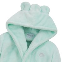 18C715: Baby Mint Hooded Dressing Gown (6-24 Months)