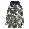 18C784: Older Boys Camo Over Sized Plush Hoodie (One Size - 7-13 Years)