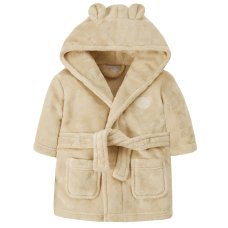 18C802: Baby Caramel Hooded Dressing Gown (6-24 Months)