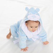 18C825: Baby Novelty Sky Teddy Dressing Gown (6-24 Months)