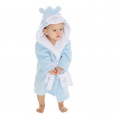 18C825: Baby Novelty Sky Teddy Dressing Gown (6-24 Months)
