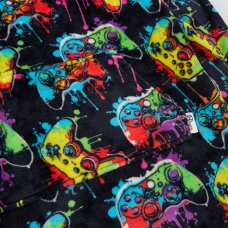 18C996: OlderKids Plush Oversized Hoodie- Gamer (One Size - 7-13 Years)