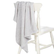 19C270: Baby Grey Waffle Wrap/Shawl