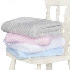 19C183: Baby Luxury Waffle Blanket (Block Colours)