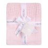 19C214: Baby Luxury Heavy Knit Cellular Panel Blanket-Pink (70 x 105 cm)
