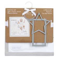 19C226: Baby Milestones 3 Piece Luxury Blanket Set