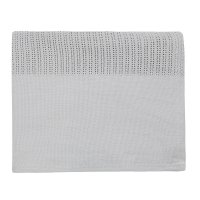 19C227: Baby Luxury Heavy Knit Cellular Panel Blanket-Grey (70 x 105 cm)