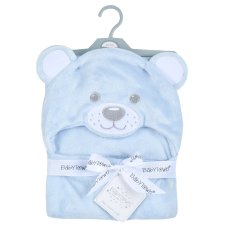 19C233: Baby Novelty Plush Bear Hooded Wrap