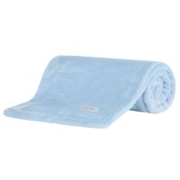 19C236: Baby Luxury Plain Plush Roll Blanket-Sky