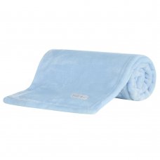 19C236: Baby Luxury Plain Plush Roll Blanket- Sky