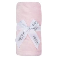 19C237: Baby Luxury Plain Plush Roll Blanket- Pink