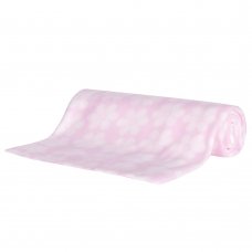 19C246: Baby Soft Fleece Roll Blanket- Pink (75 x 75 cm)
