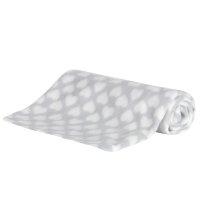 19C248: Baby Soft Fleece Roll Blanket- Grey (75 x 75 cm)