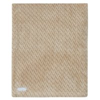 19C250: Baby Textured Plush Blanket-Caramel