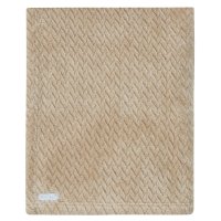 19C250: Baby Textured Plush Blanket-Caramel