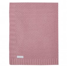 19C263: Baby Dusky Pink Knitted Blanket