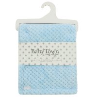 19C275: Baby Sky Blue Waffle Wrap/Shawl