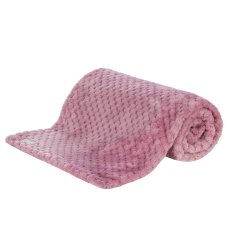 19C278: Baby Dusky Pink Waffle Wrap/Shawl