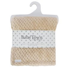 19C279: Baby Toffee Waffle Wrap/Shawl