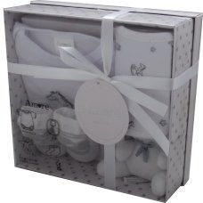 3195W: White 4 Piece Luxury Boxed Gift Set (0-3 Months)