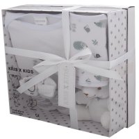 3195W: White 4 Piece Luxury Boxed Gift Set (0-3 Months)