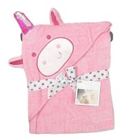 40075: Baby 3D Unicorn  Hooded Towel/Robe