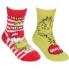 42B835: Infants Christmas Grinch 1 Pair Cosy Socks With Grippers