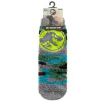 42B837: Kids Jurassic World 1 pair Cosy Socks With Grippers