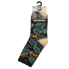 42B838: Kids Jurassic World 3 Pack Cotton Rich Design Ankle Socks (Assorted Sizes)