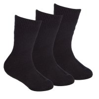 42B839: Kids 3 Pack Black Thermal Socks (Tog Rating 2.0)