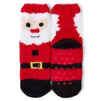 42B860: Kids 1 Pair Christmas Cosy Socks With Grippers