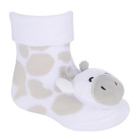 44B1028: Baby 1 Pair Novelty Giraffe Socks (0-12 Months)