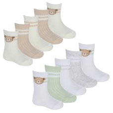 44B1046: Baby Bear 5 Pack Sport Socks (Assorted Sizes)