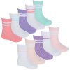44B1048: Baby Girls 5 Pack Sport Socks (Assorted Sizes)